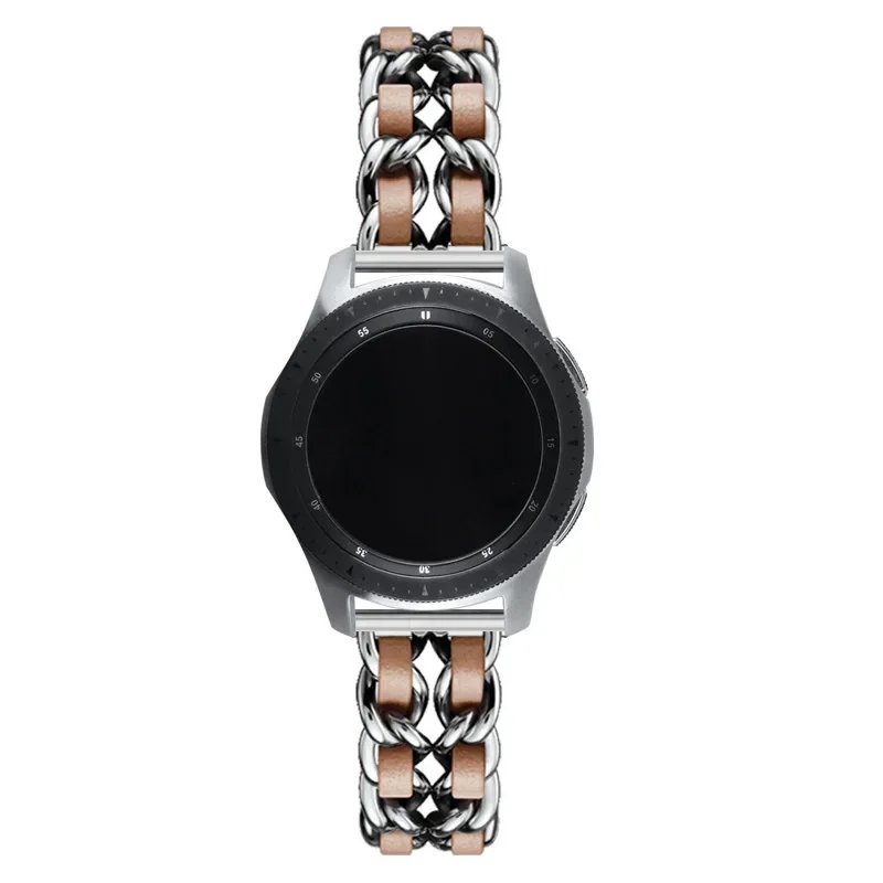 Luxurious Leather and Metal Watch Bracelet - 20mm/22mm Band