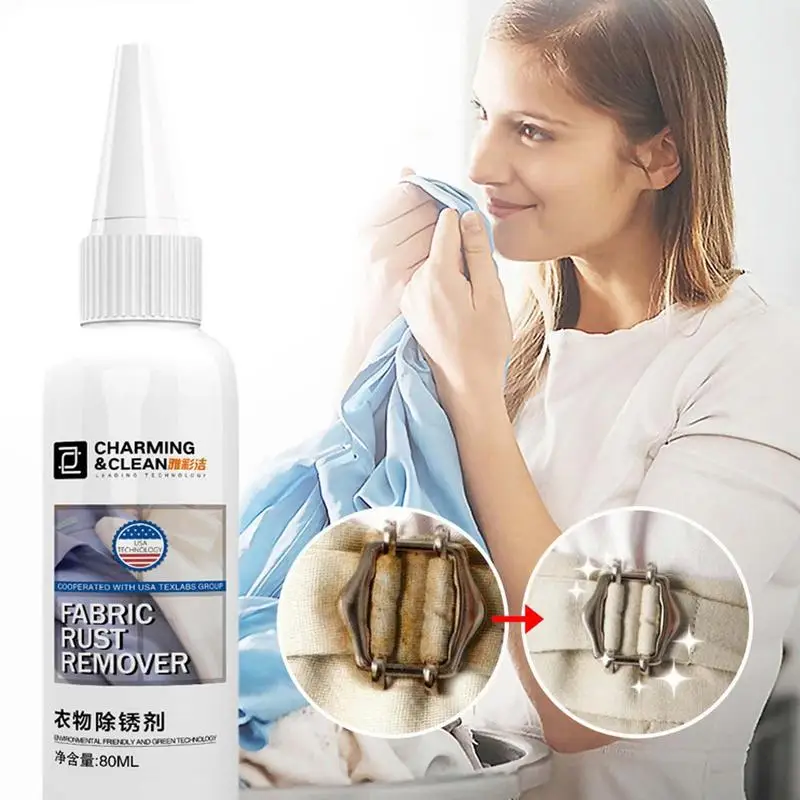 Rust Stain Remover Clothes Gentle Safe Rust Remover For Clothes Multifunctional Stain Cleaner