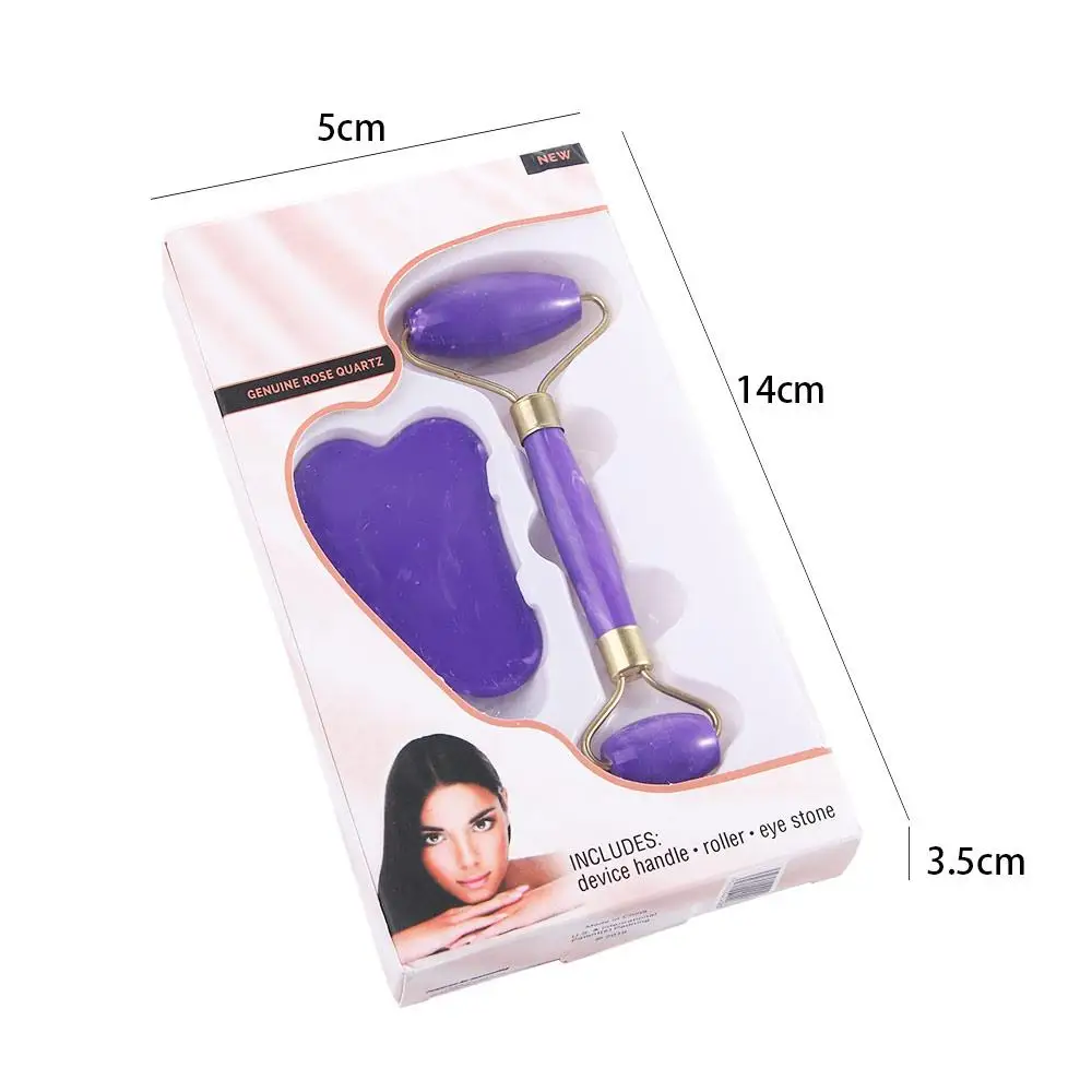 Eye Detox Beauty Tool Wrinkle Removal Skin Care Slimming Neck Guasha Board Massager Double Head Roller Facial Massager Roller