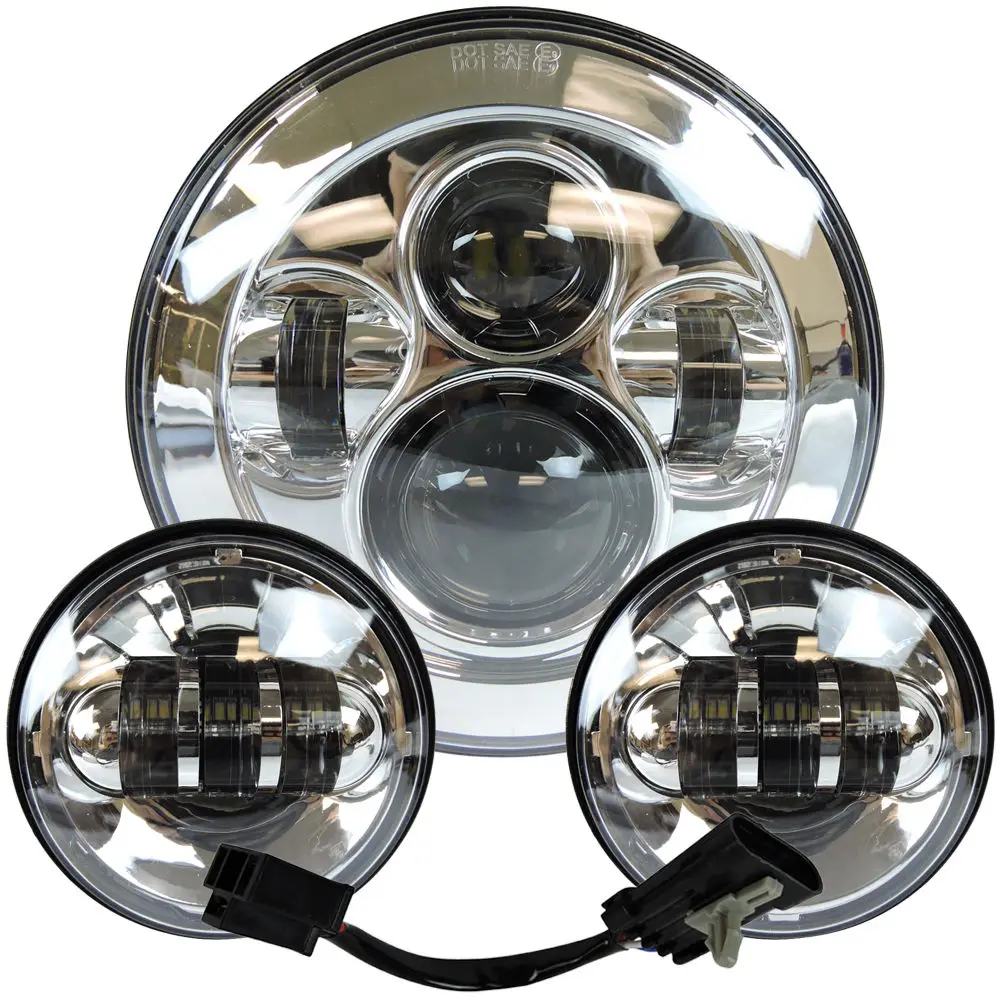 Phare projecteur LED 7  et 4,5  pouces Harley Davidson