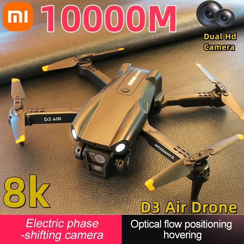 Квадрокоптер Xiaomi D3, Gps, 8k Hd, двусторонний, обход препятствий, Wi-Fi, оптический поток, электрическая модуляция, две камеры, воздушный автомобиль, Новинка