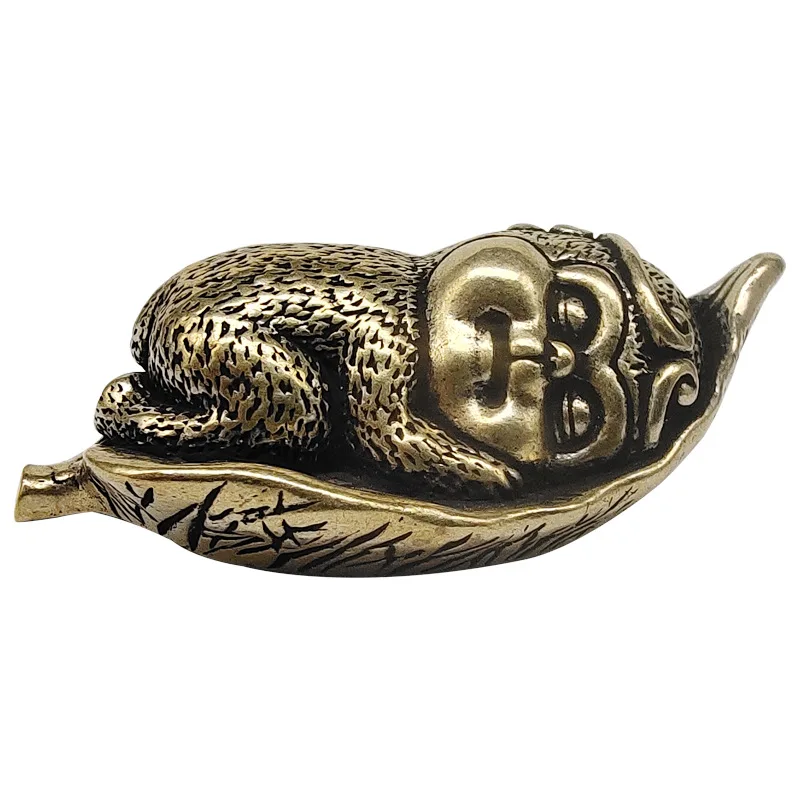 

2 шт. латунный одно ночное украшение маркиза, сердце Бодхи, ремесла из чистой меди, обезьянка, украшение для автомобиля Sun Wukong, украшение для дома