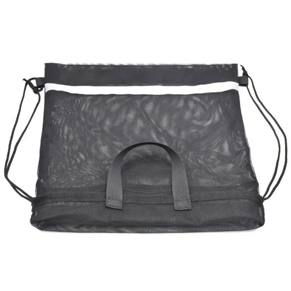 Basketball Mesh Bag  Practical with Reflective Strap Portable  Extra Large Ball Bag Mesh Soccer Ball Bag Sports Supplies