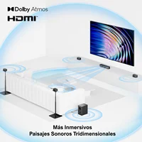 ULTIMEA 7.1Ch Soundbar with Dolby Atmos, APP Control, Surround Sound System for TV, 4 Wired Surround Speakers, Sound Bar for TV - Image 3