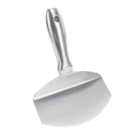 Stainless Steel Bucket Scoop Mud Scoop Arc-shape Shovel Putty Knife Scraper Drywall Plaster Tool for Paint Mortar Putty 2