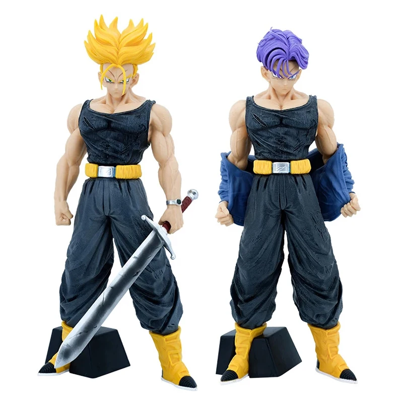 Gk Dragon Ball Z Trunks Action Figure Super Saiyan Torankusu Figure Anime Lc Legend Of Guild Wars Model Toys 42Cm Trunks Statue