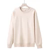 Round Necked Hoodie Loose Solid Color Spring Autumn Winter Men And women's Plush And Thick Versatile Top Sweatshirts Pullover 5