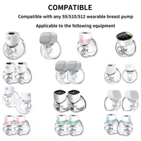 1 Set Attachment Including Dust Cover Diaphragm Flange Insert & Silicone Diaphragm for S12 Electric Breast Pumps Repair 2