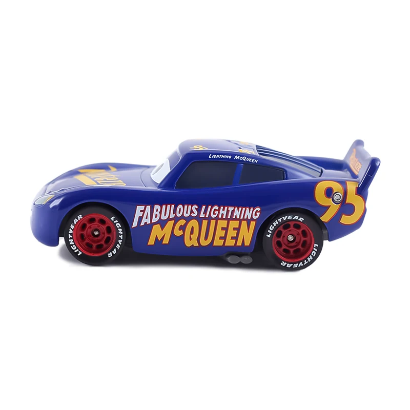 새로운 자동차 3 디즈니 픽사 자동차 3 Dinoco Lightning McQueen Jackson 2.0 자동차 얼음 눈 버전 샐리 1:55 합금 자동차 어린이 장난감 선물