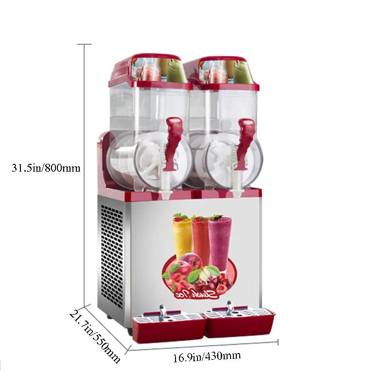 Slushie Machine Automatic Drink Dispenser Juicer Beverage Granizing Snow Smoothie Slush Maker for Business
