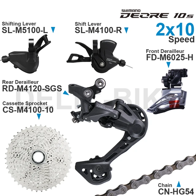 Shimano Deore M4100 M5100 2x10 Speed 