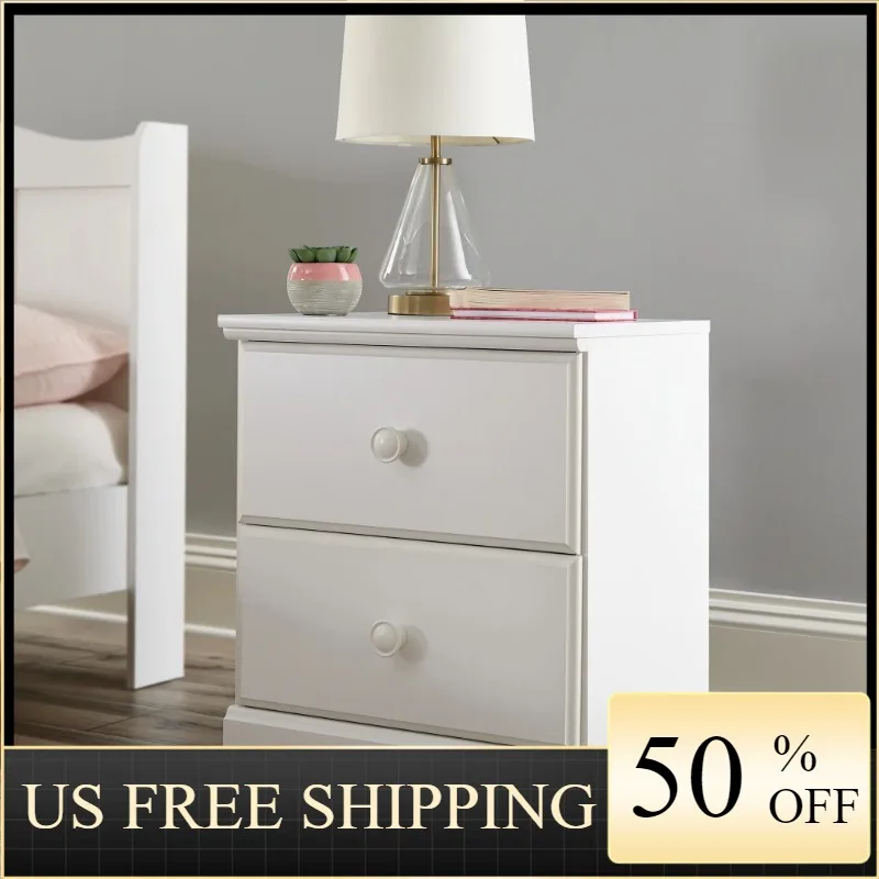 

Sauder Storybook 2-Drawer Nightstand, Soft White Finish Kids' Nightstands