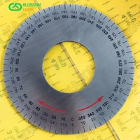 150x60x2mm Stainless steel decorative plate Machine tool 360 degree Stainless steel dial scale disc tool 1