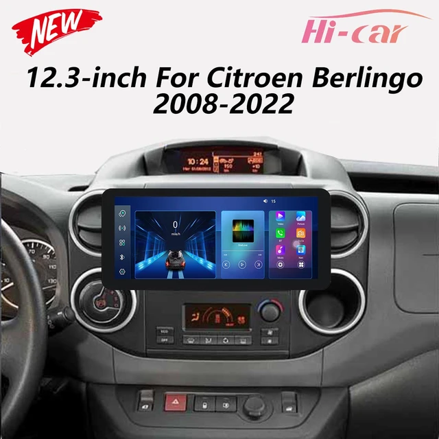 2 Din 12.3 inch 4G Car Android Radio For Citroen Berlingo Peugeot