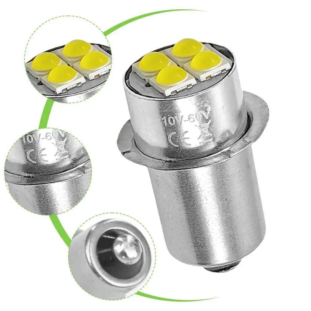 고휘도 LED 전구 표시기 조명 패널 조명, 랜턴 작업등, 매그릿 라이트, 손전등 전구 교체, P13.5S, 10 60V