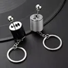 Mini Turbo Turbocharger Keychain Car-styling Keyring Gear Gearbox Pendant Keychain Stick Knobs Keyring Shift Metal Fidget Toys 5