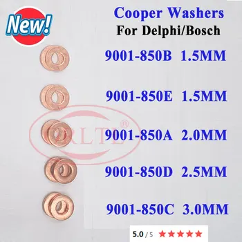 가스켓 9001-850 9001-850B 델파이 인젝터용 구리 와셔 심 9001-850A 9001-850E 열 실드 9001-850D 9001-850F 9001-850C