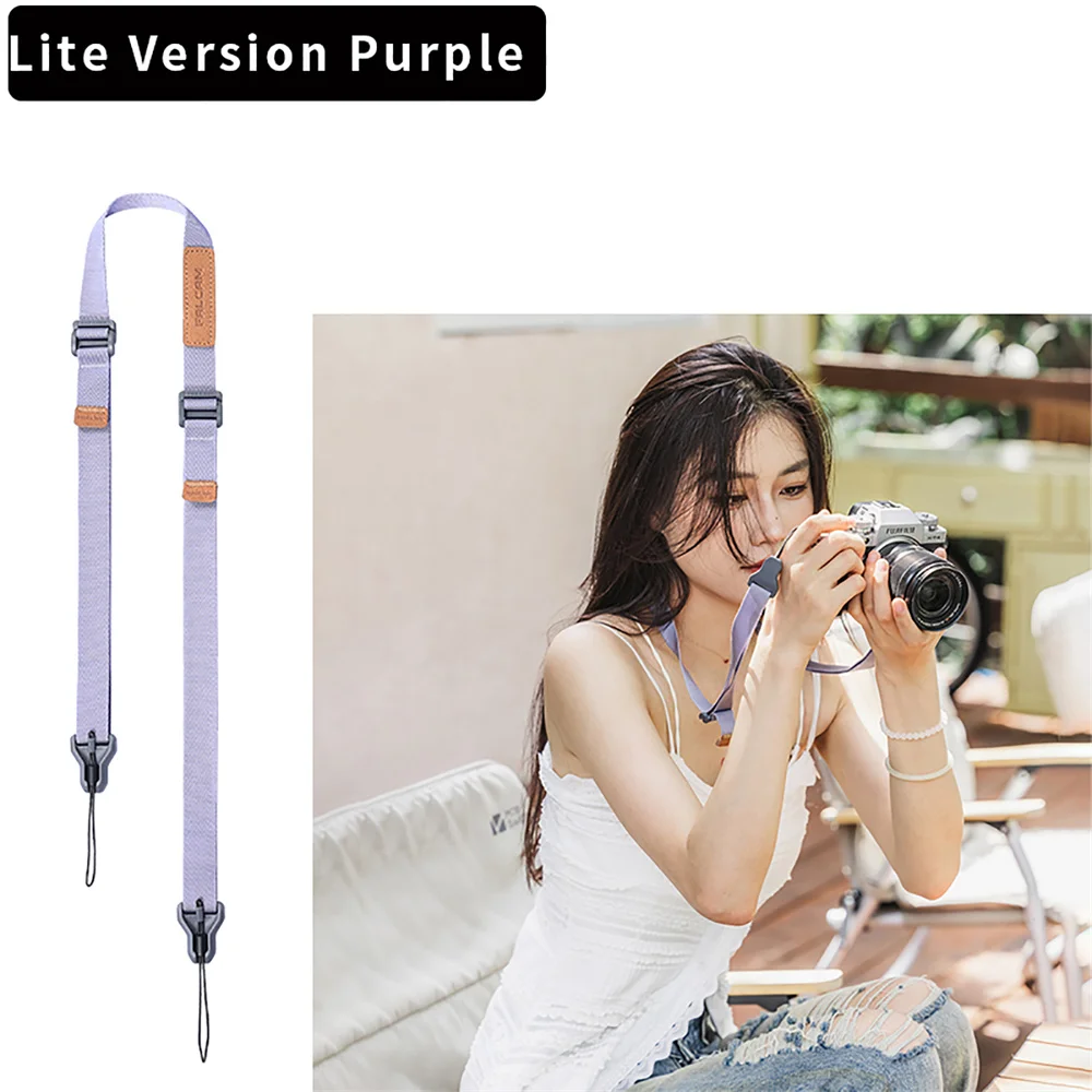 Cinghia Per Fotocamera In Paracord - Regolabile, Comoda E Con Sgancio Rapido Per DSLR E Mirrorless - Foto 4