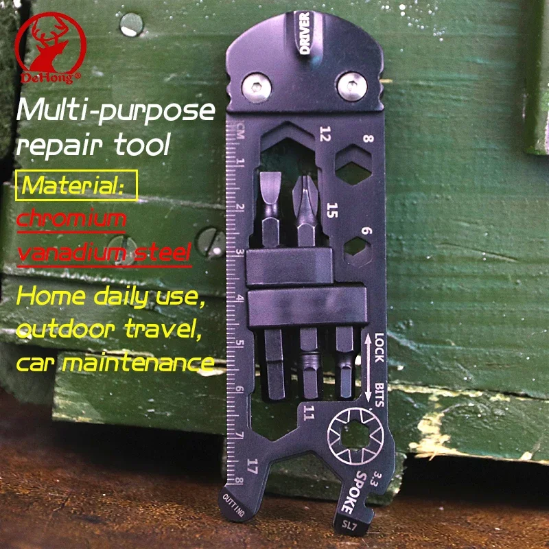 Outdoor multifunctional portable folding axe Hammer Stainless steel camping survival axe car broken window claw hammer tool