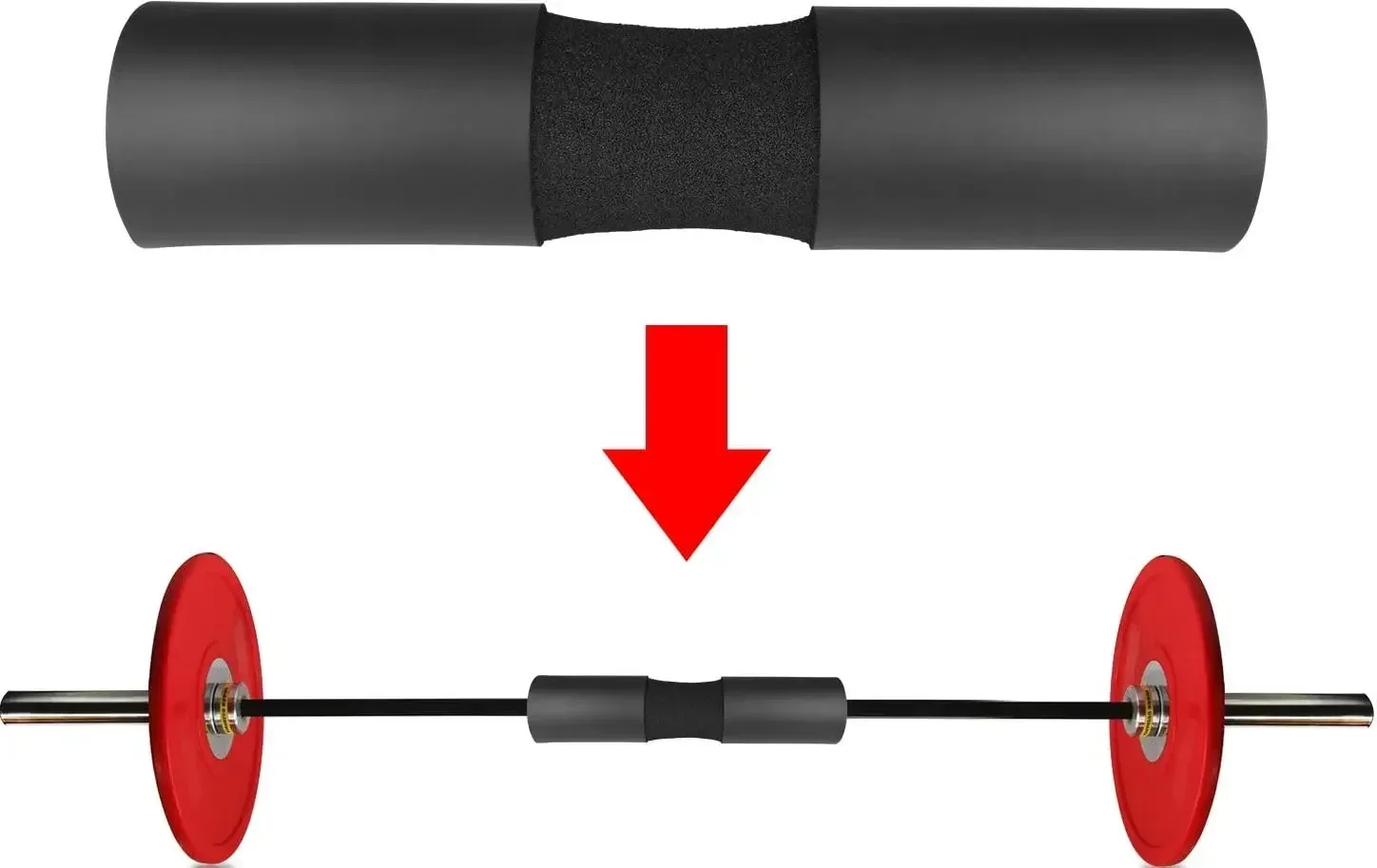 1PCS  Foam barbell pad squat pad protector is suitable for neck and shoulder exercise equipment lifting squat butt training