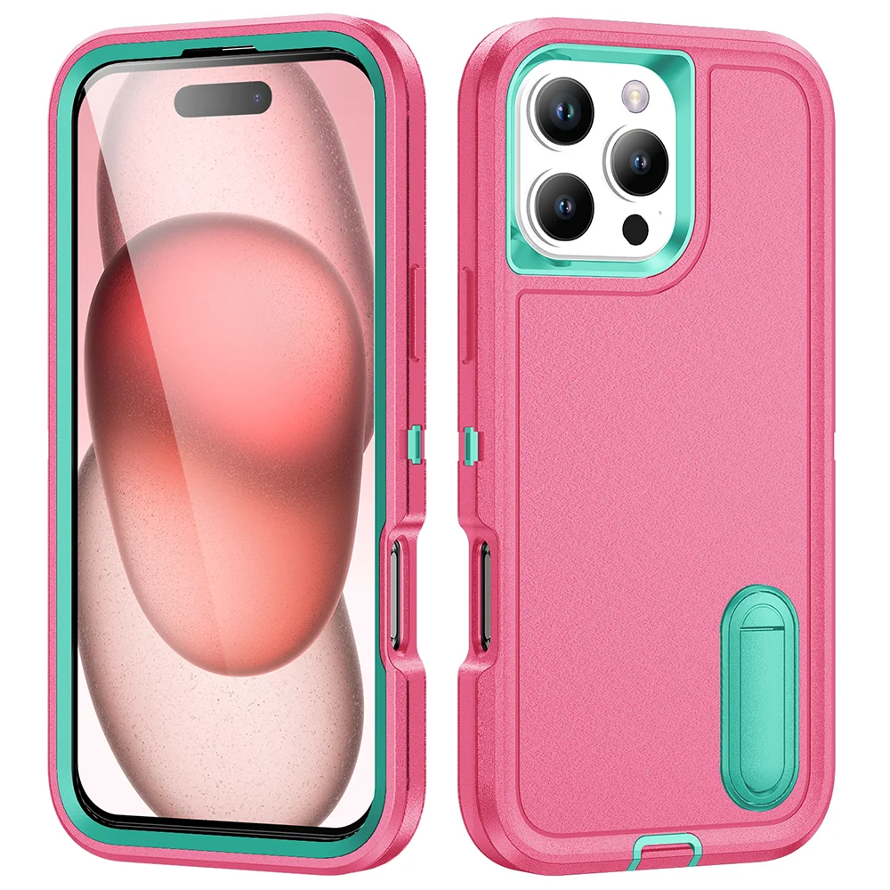 Dual-Layer Military Grade Protective Armor Case with Kickstand