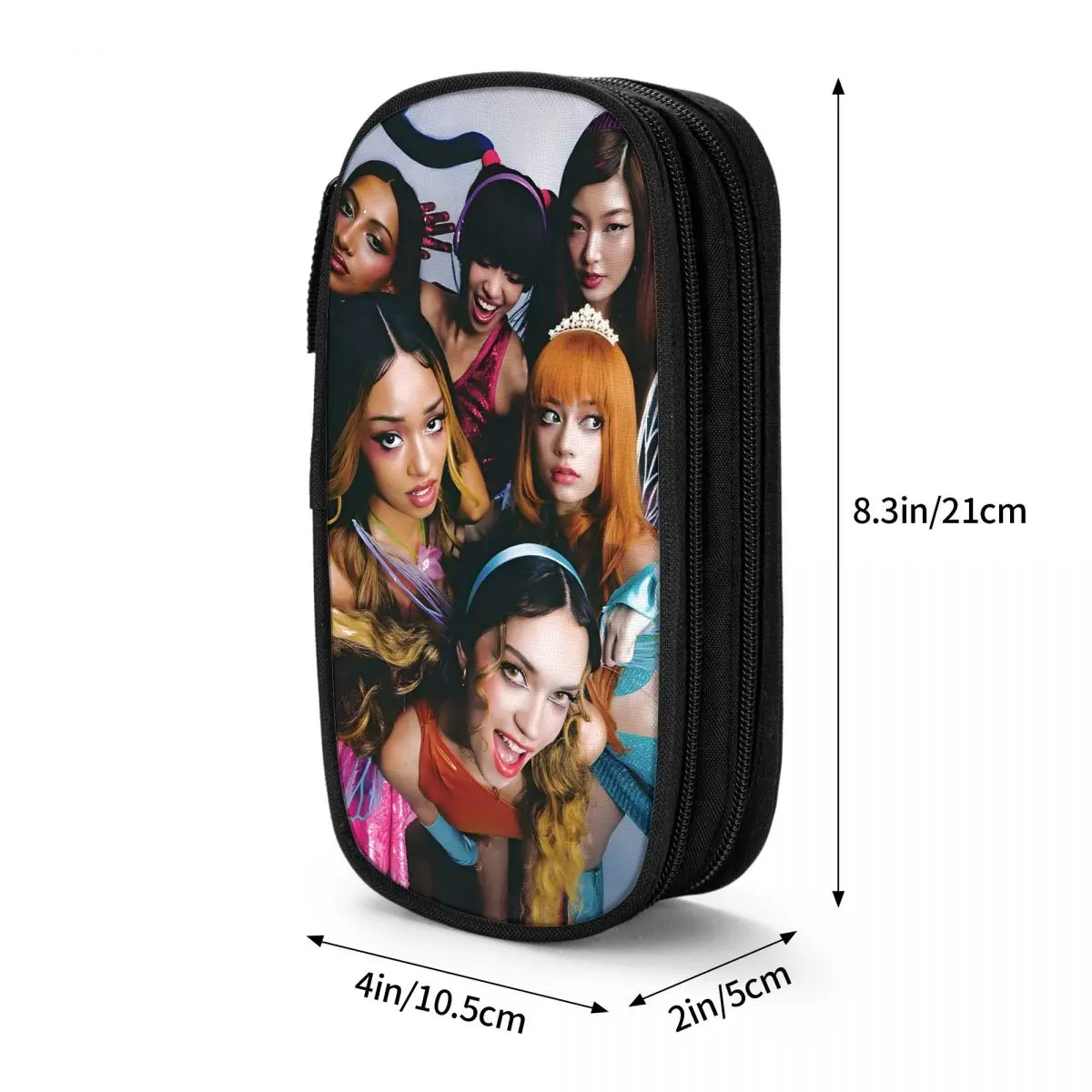 Katseye Kpop Idol Pencil Case Fun Gabriela Pen Box Bag Student