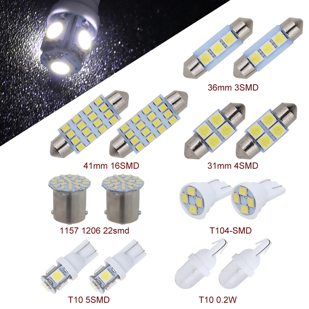 Hoembpn T10/W5W Voiture Ampoule LED 6500K,12V Lampe Canbus Blanc pour  Voiture Intérieur Lumière Dôme Côté Coffre Feux De Plaque  D'immatriculation（2 Pcs） : : Auto et Moto