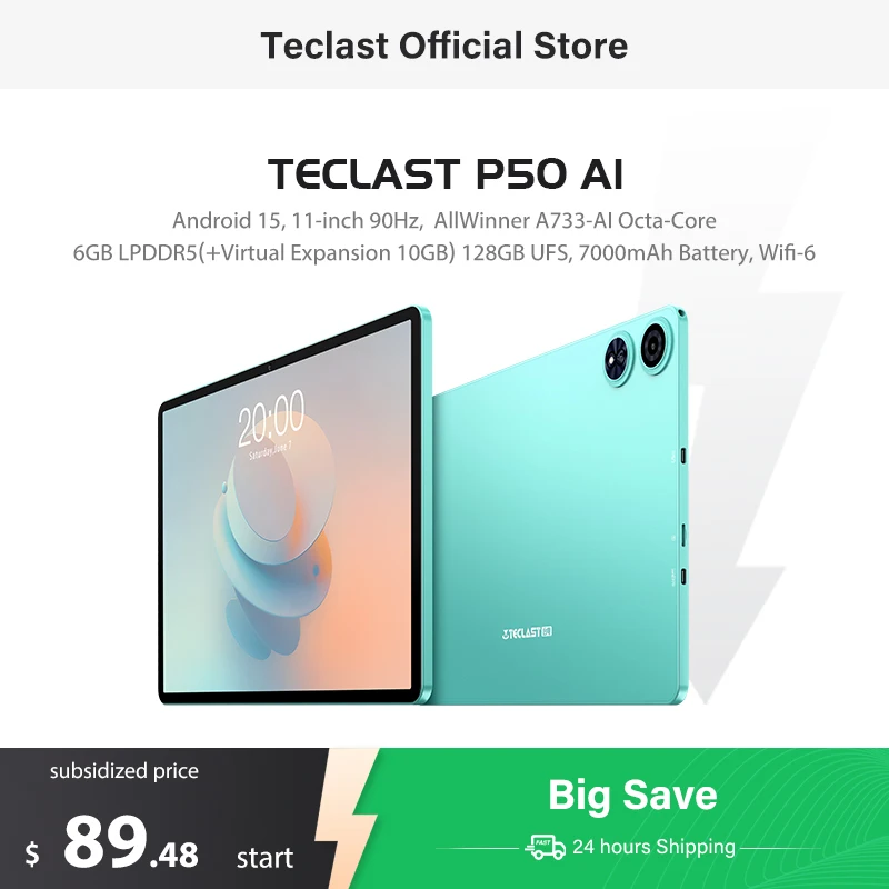 Android 15 Teclast P50 AI Tablets 11