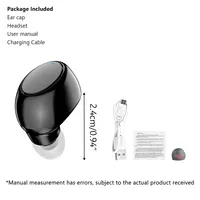 X6 Single-Side Headset Mini Bluetooth Sports Invisible Headset Car Single-Ear In-Ear 5.0 Small Headset - Image 6