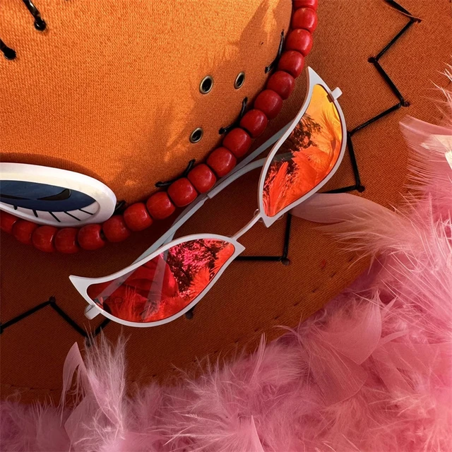 Donquixote Doflamingo Cosplay Óculos Anime Pvc Óculos de Sol