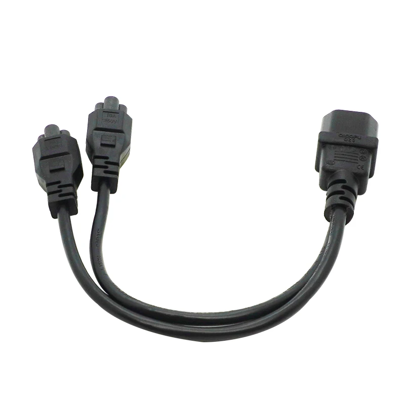 tipo de Alimentação y Divisor Adaptador Cabo Único Iec 320 C14 Macho para Duplo c5 Fêmea Curto Cabo para Computador Host Display 0.3m - Imagem 4