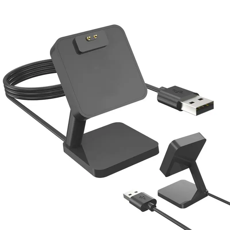 

Зарядное устройство для смарт-часов Xiaomi Band 8, черный зарядный кабель с подставкой, аксессуары для док-станции, удобно носить с собой, для офиса и дома