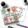 CUTE CAT Bold-easy Coloring Book for Adults Picture Book 24 Page Cute Drawing Books Perfect Gift for Party and Birthday 3