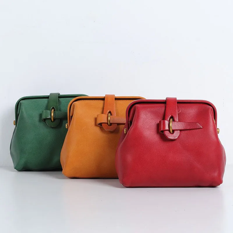 High Quality Frame Handbags For Women Genuine Leather Shell Shoulder Bag Luxury Designer Small Casual Girl's Crossbody Messenger