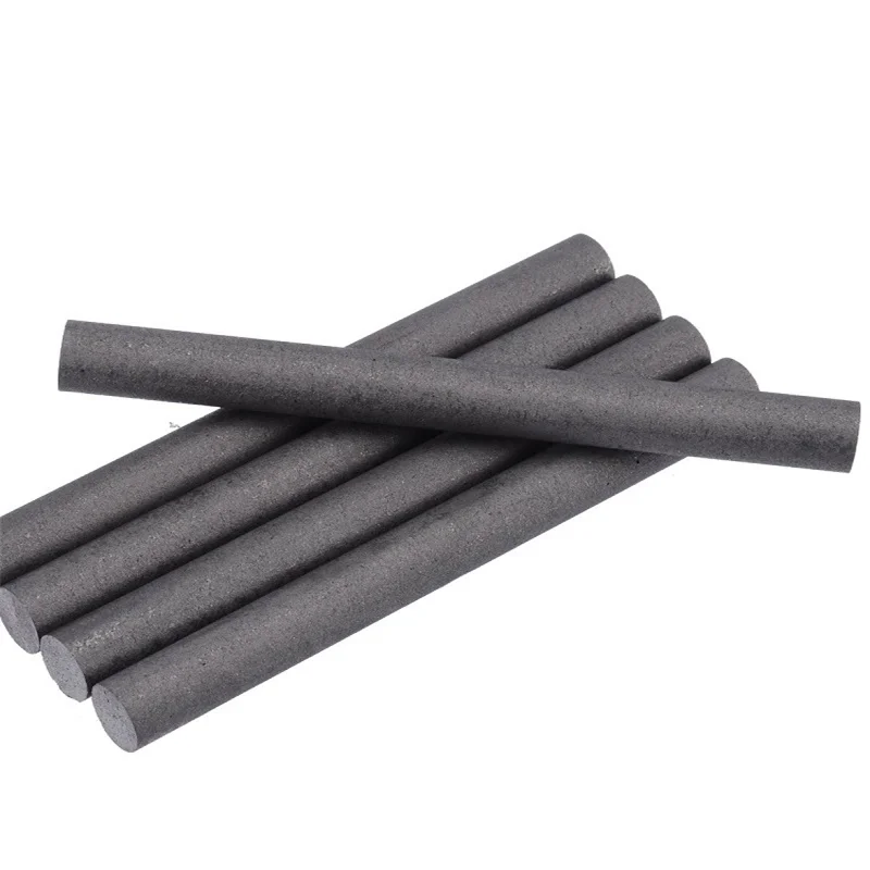 Diameter 3-50MM Length 100mm 99.99% High Purity Black Graphite Rods Graphite Electrode Cylinder Rods Melting Gold Silver Tools graphite rods