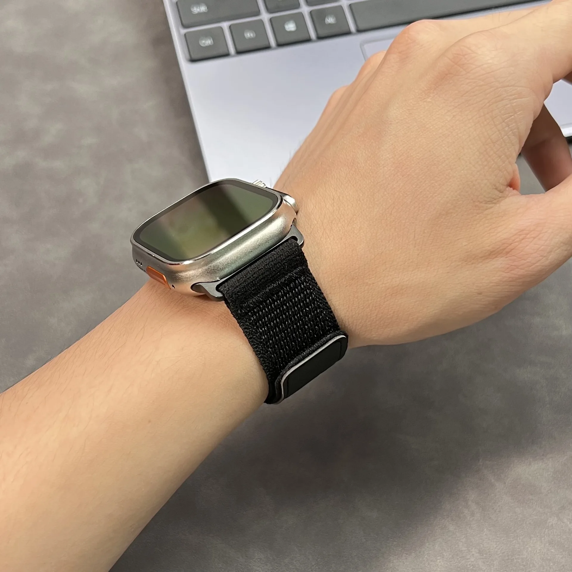 Trail+ Premium Leather Strap with Nylon Accents