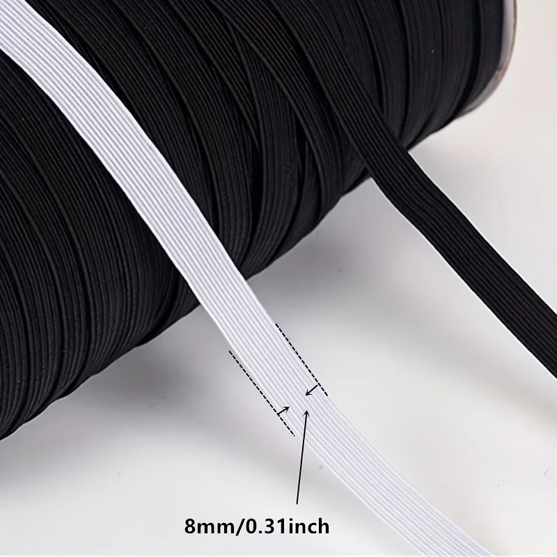 3/5yards 0.8cmDIY Crochet Band Elastic Suitable for Protective Clothing Elastic Band DIY Sewing Elastic Rope Accessories
