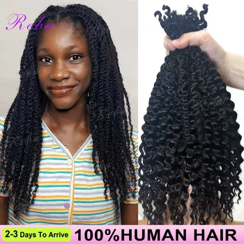 Reba Brazilian Afro Kinky Curly Human Hair Bundles For Remy Hair Bundle Kinky Bulk Human Hair Weave Bundle Deal Hair Extensions 1
