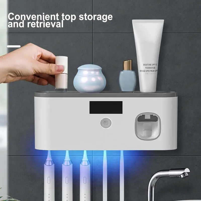 Nordic Style Automatische Tandpasta Dispenser Muurbevestiging Tandpasta Dispenser Knijper Opbergrek Badkamer Accessoires Set kopen vanaf een prijs van 6.89