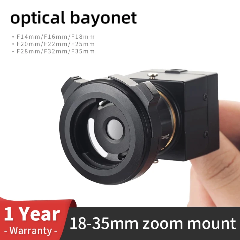 Endoscope Optical Adapter Endoscope Bayonet Optical Interface F14mm~F35mm Adjustable Bayonet Zoom HD Endoscope Focal Length