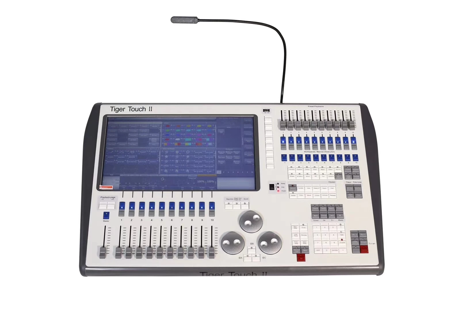 Tiger Touch II 2 스테이지 조명 콘솔 컨트롤러, 디스코 DJ 효과, 움직이는 헤드 조명, 전문 장비, DMX512