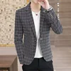 2024-High Quality Blazer Men's British Style Elegant Fashion High-end Simple Shopping Party Business Casual Gentleman Slim Coat 3