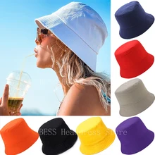 New Unisex Cotton Ladies Bucket Hat Women Summer Sunscreen Panama Hat Sunbonnet Outdoor Fisherman Cap Beach Cap Bucket Hat Men