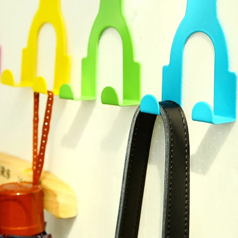 GUANYAO Two Hooks/set Hooks Up Cartoon Kitchen Hanging Holder Rack Gadget Hanger Humanoid Door Hook Kitchen Door Back Hooks storage hook door hook