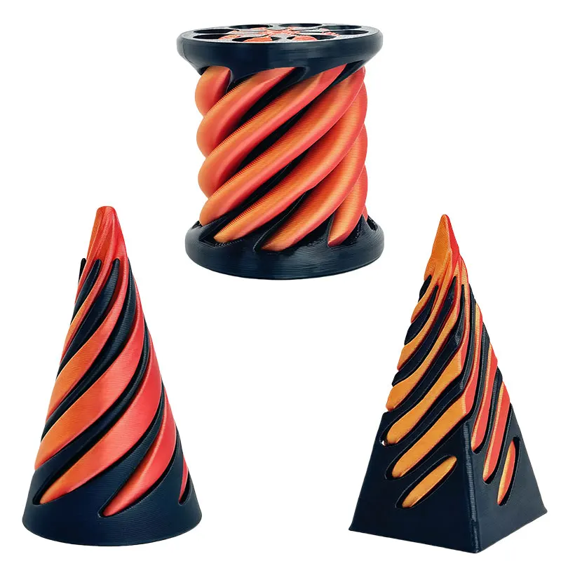 Giocattoli a cono a spirale stampati in 3D Piramide