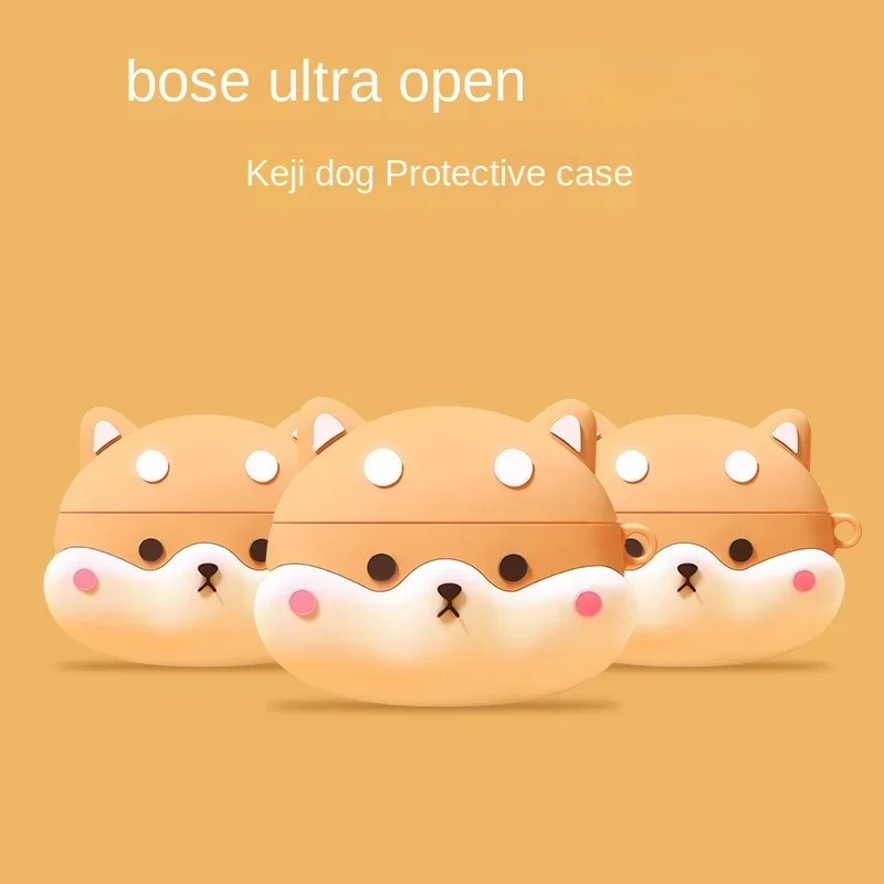 Per Bose Custodia Per Auricolari Ultra Aperta Cartoon Shiba Inu Bose Auricolari Ultra Aperti Custodia Morbida In Silicone Custodia Protettiva Per Port