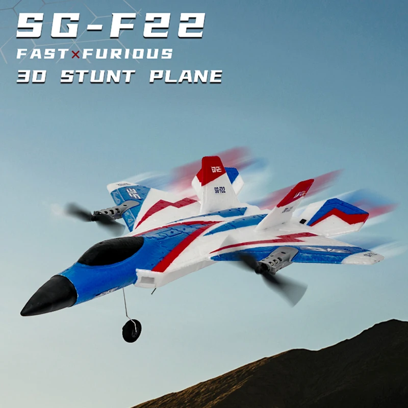 F22 RC Schaumstoffflugzeug, 4 Kanäle, 6G, automatische Stabilisierung mit 4K-Kamera, Stunt-Fernsteuerung, Flugzeugspielzeug für_voghion.com