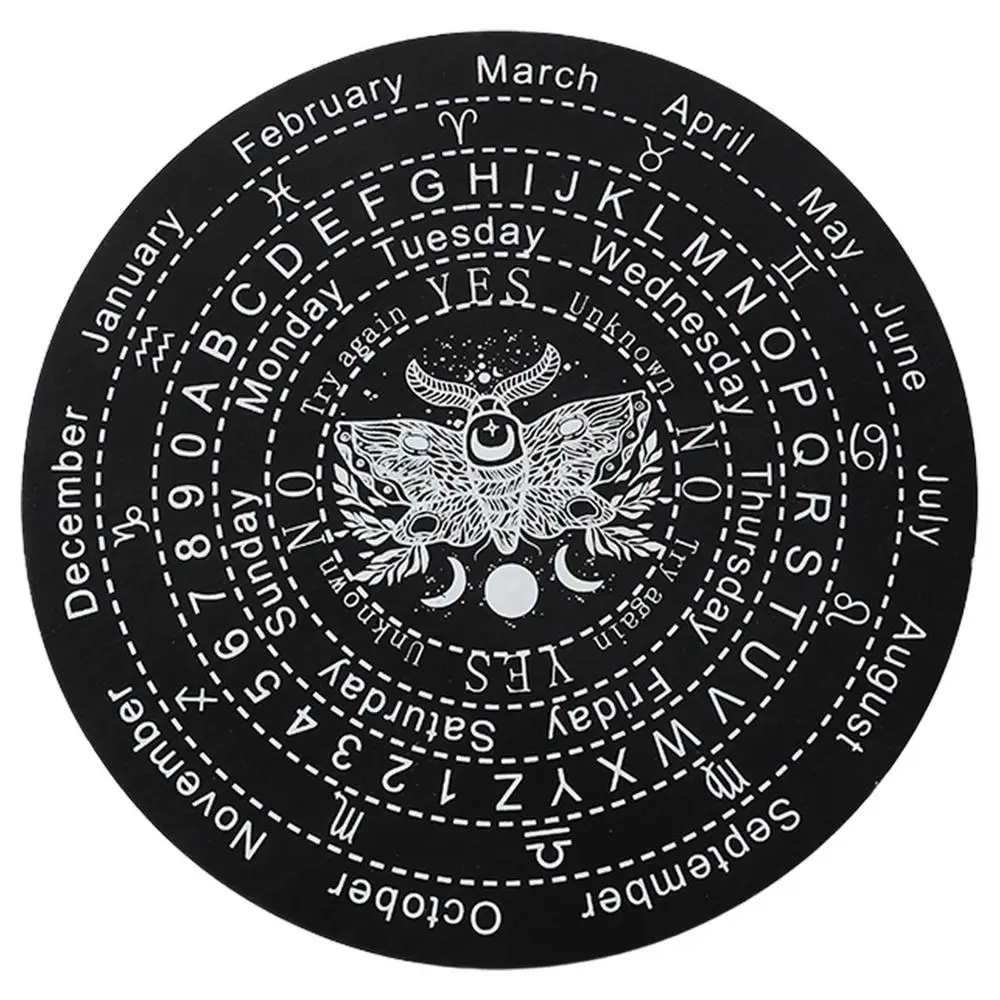 AHANDMAKER Planche à Pendule Roue De L'Année, 7.8" Panneau De Métaphysique De Divination De