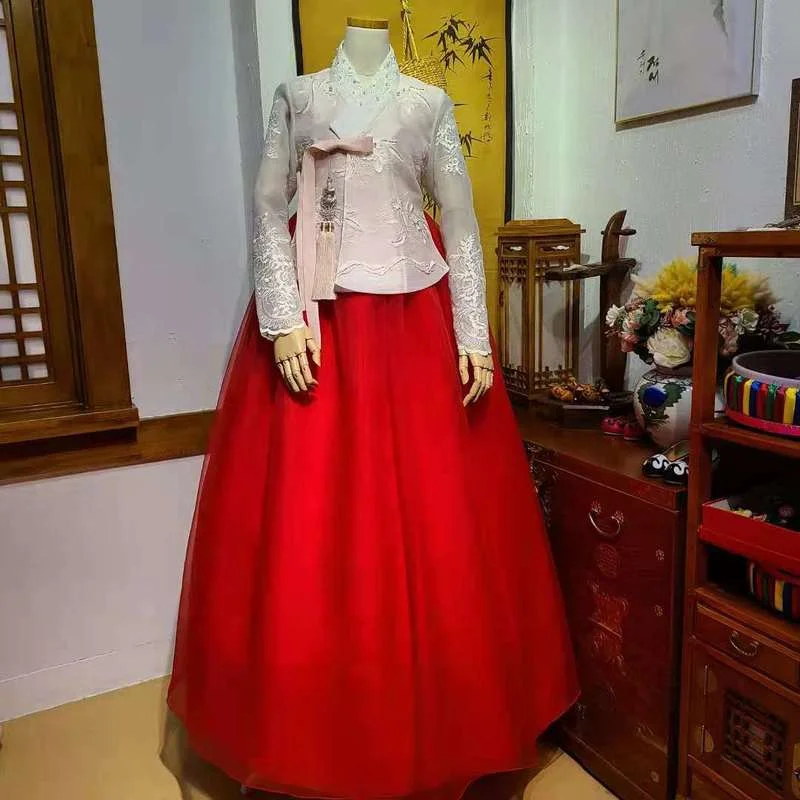 Ladies Hanbok Korean Folk Clothing Bride Wedding Wedding Ceremony Toast Hanbok Wedding Dress Ladies Clothing