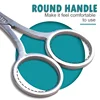 2Pcs Eyebrow Scissor Makeup Eyelash Trimmer  Facial Hair Remover Manicure Scissor Nail Cuticle Tool Beauty Scissors 5